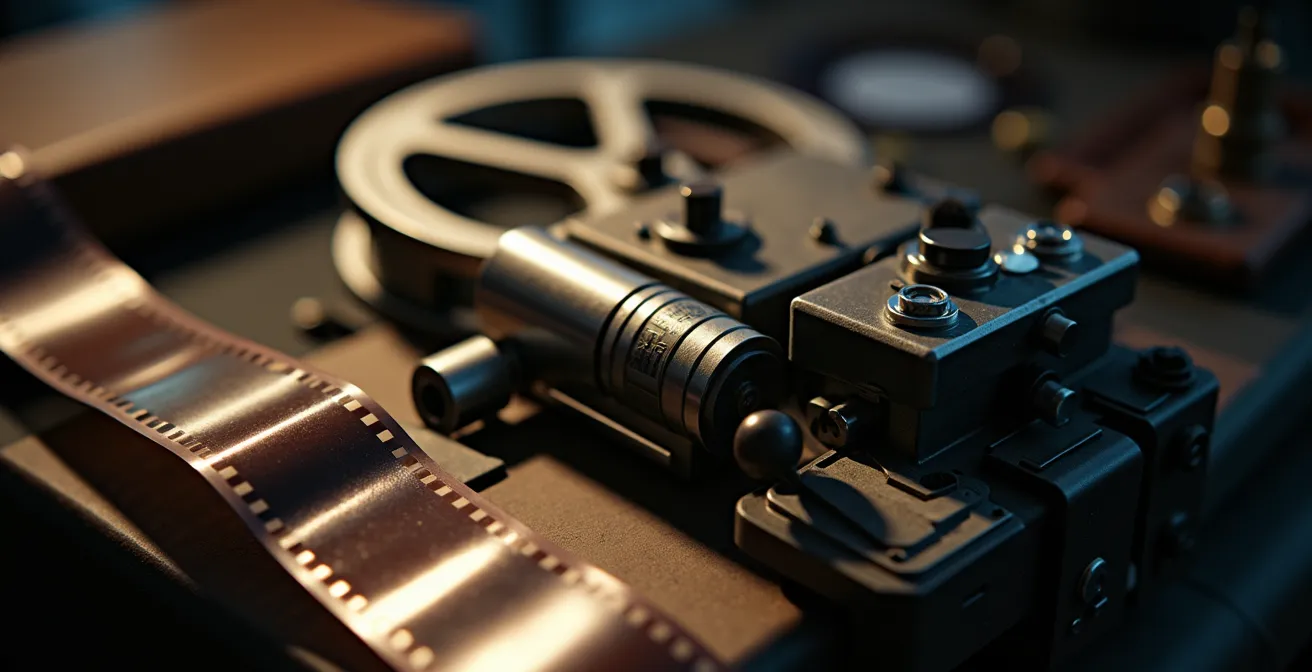 Una composizione che rappresenta il ritmo frenetico del montaggio nel cinema italiano contemporaneo