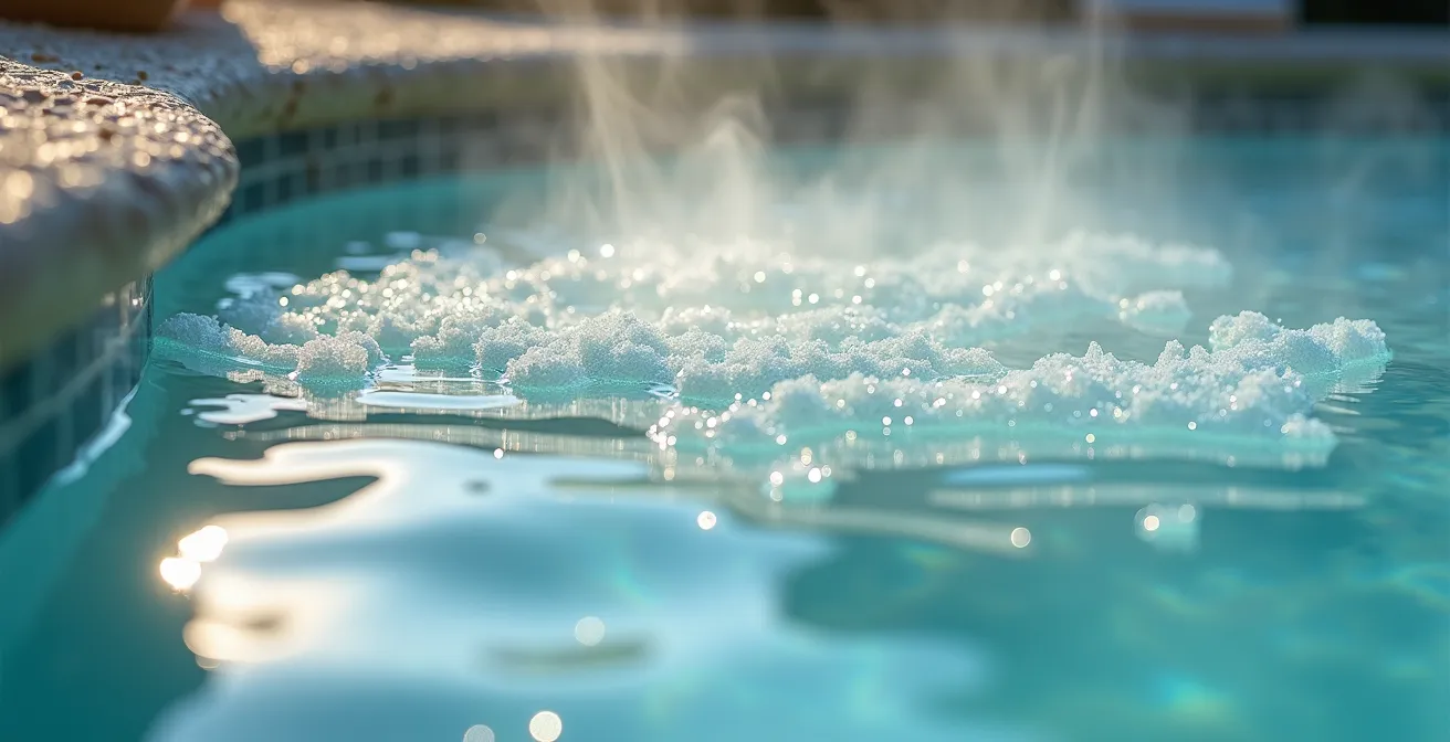 Vasca di talassoterapia con acqua marina riscaldata a 37 gradi e vapore terapeutico