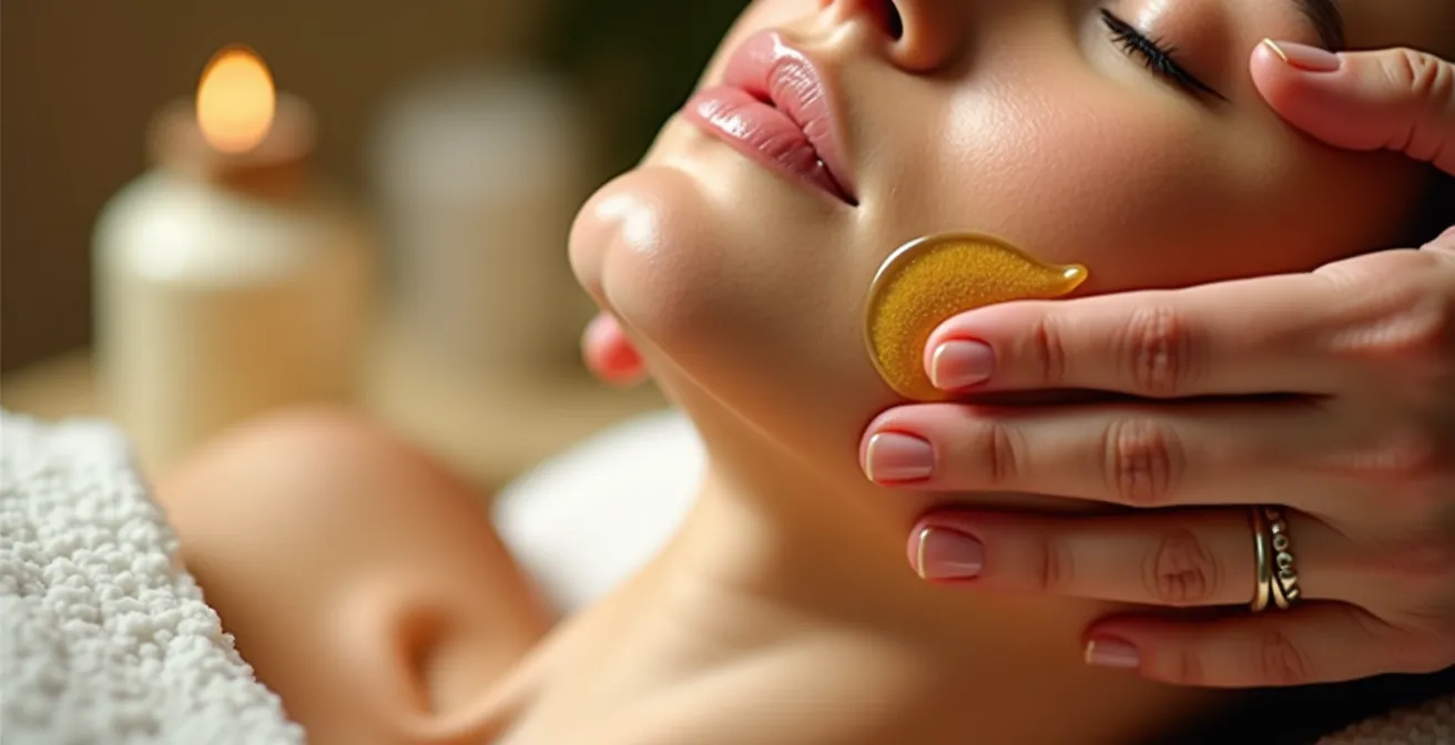 Tecnica di massaggio linfodrenante durante la doppia detersione con olio